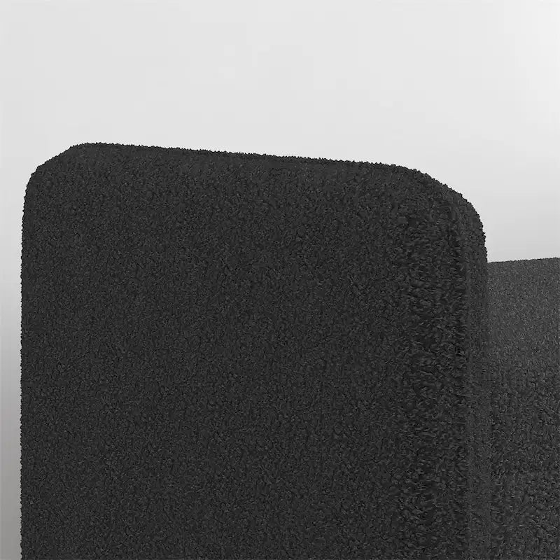 Sitzhocker aus Teddy-Samt mit Stauraum, geeignet für Apartments