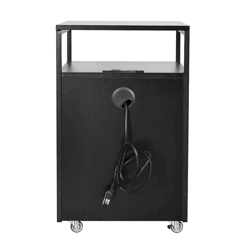 Kompakter Rollcontainer mit Schloss, USB-Anschluss und Steckdose