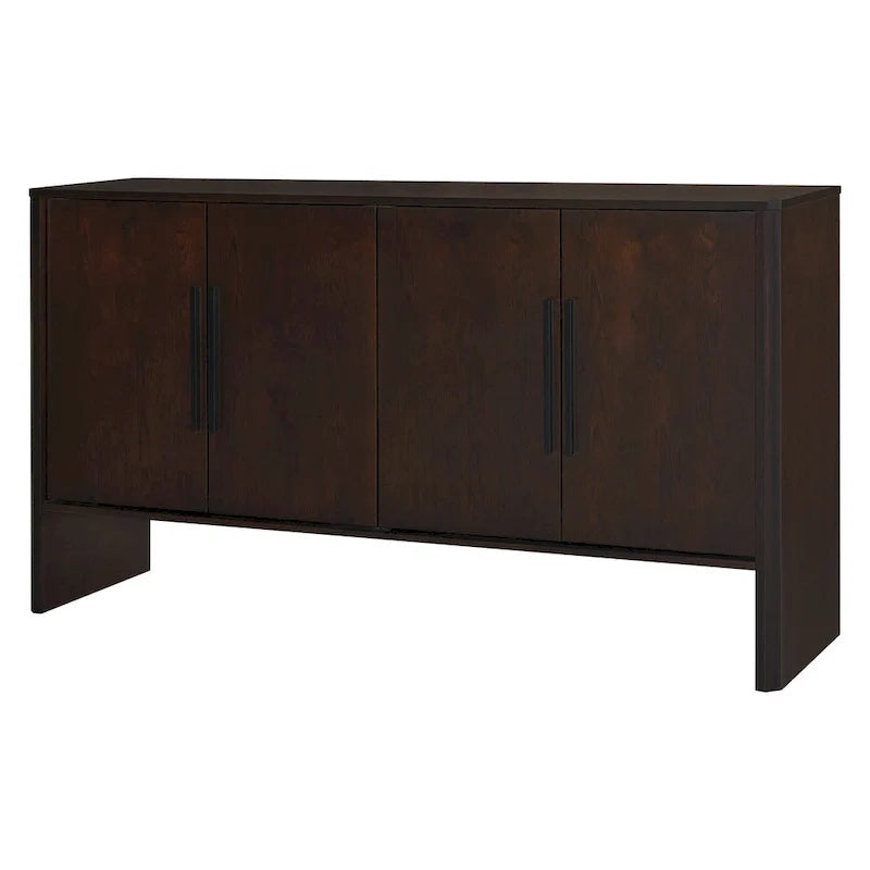Sideboard aus Holz mit 4 Türen, verstellbaren Einlegeböden und langen Griffen