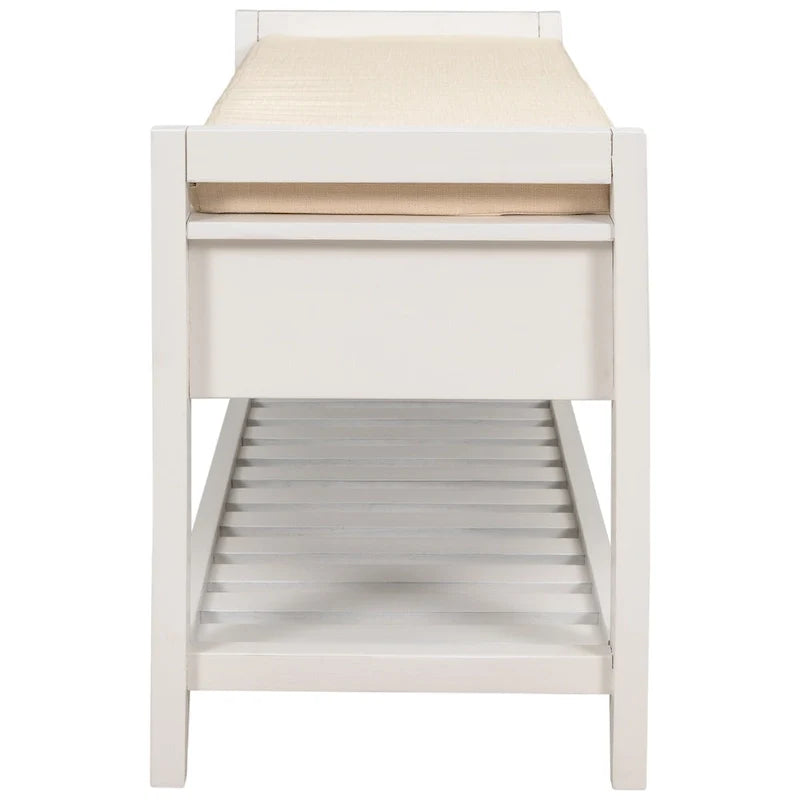 Vielseitiger Schuhschrank mit gepolstertem Sitz und Schubladen