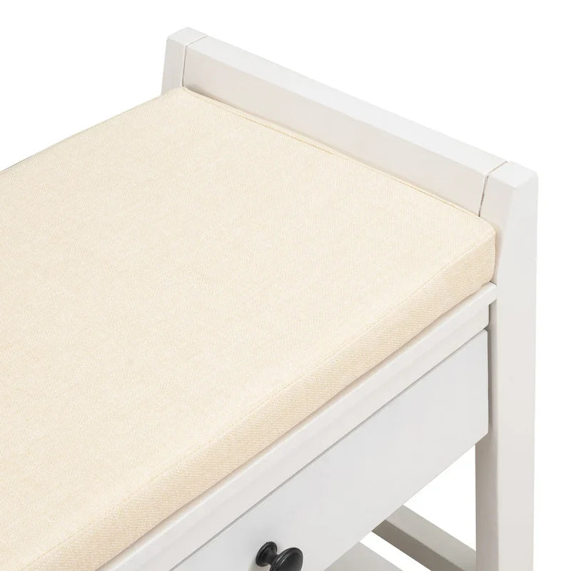 Vielseitiger Schuhschrank mit gepolstertem Sitz und Schubladen