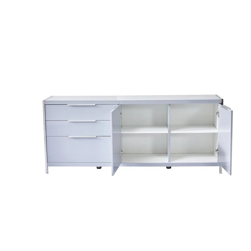 Meuble moderne laqué à 3 tiroirs