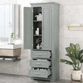 Hoher Badezimmerschrank mit drei Schubladen