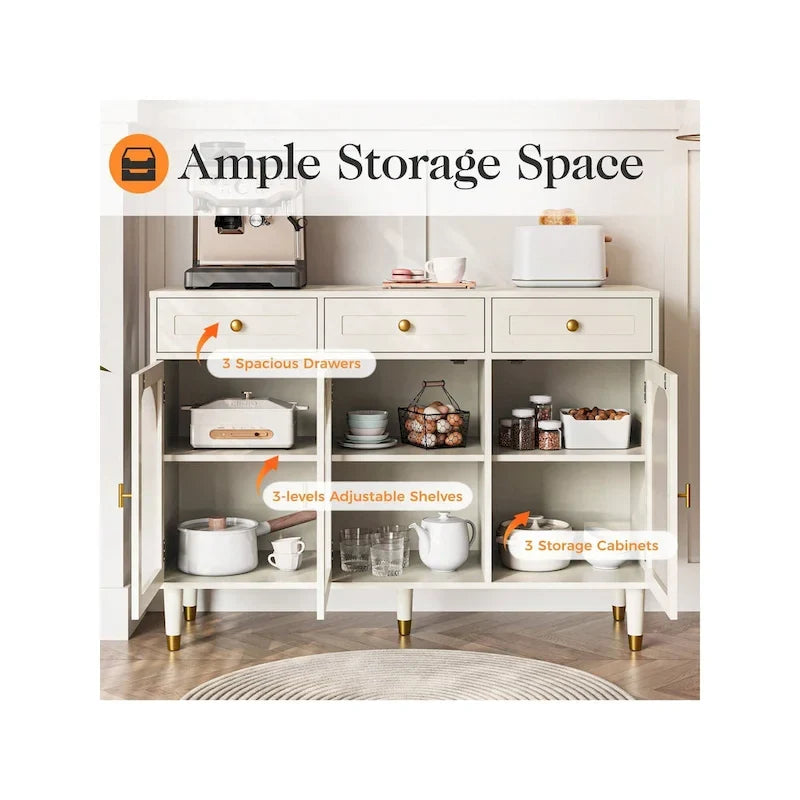 47.2 breites Sideboard mit 3 Schubladen
