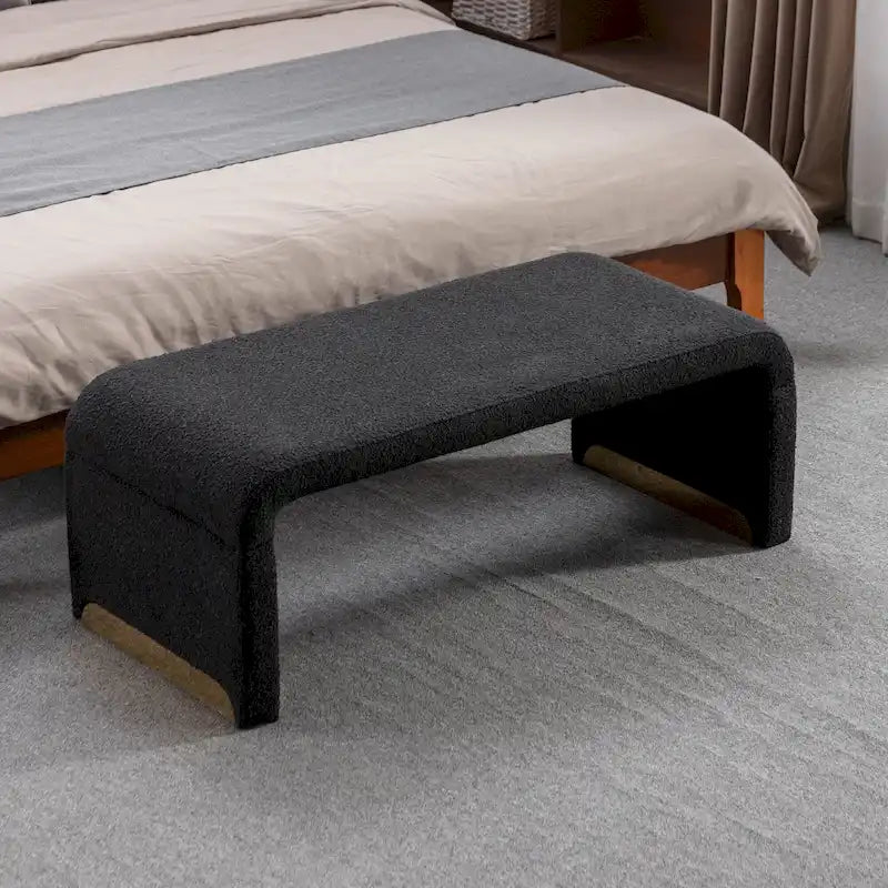Repose-pieds en tissu, banc de chambre, banc à chaussures