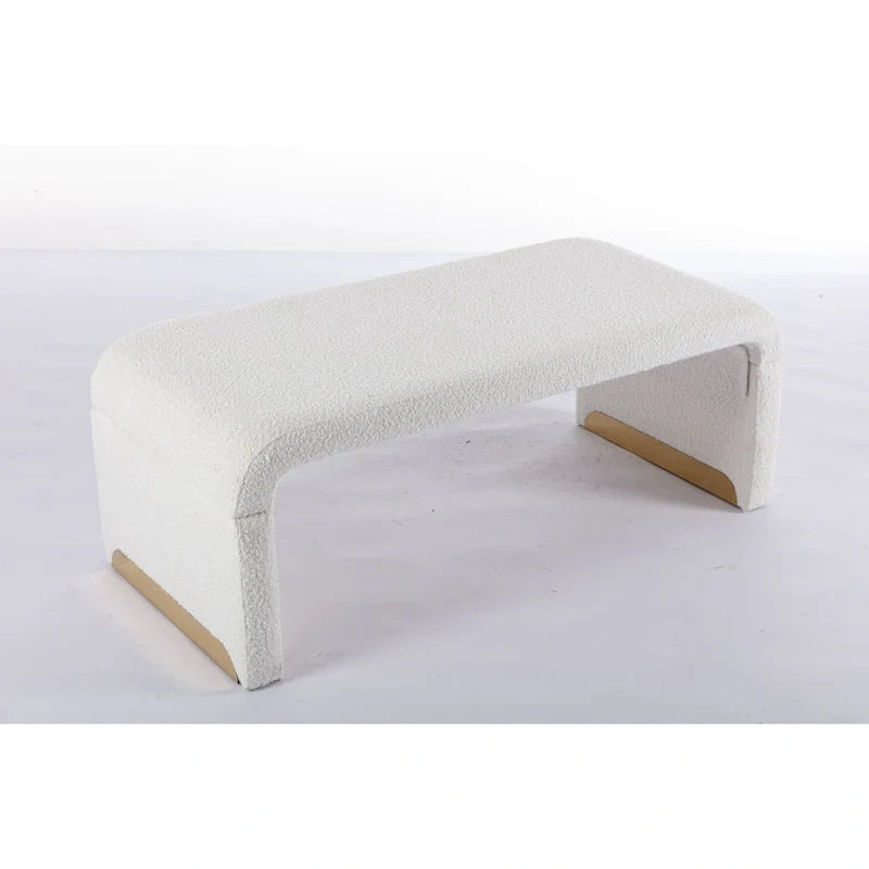Fußhocker aus Stoff, Schlafzimmerbank, Schuhbank