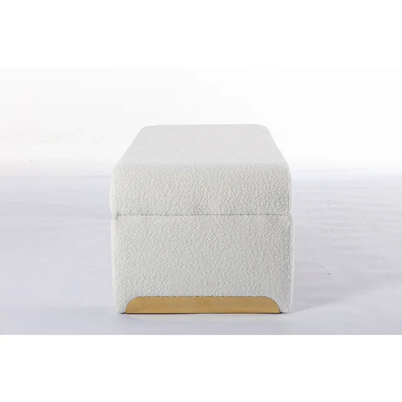 Fußhocker aus Stoff, Schlafzimmerbank, Schuhbank