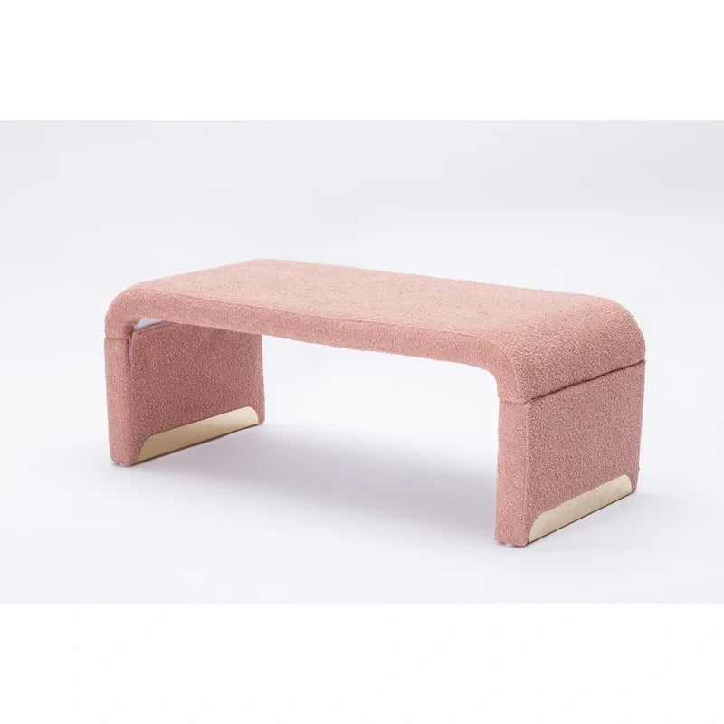 Fußhocker aus Stoff, Schlafzimmerbank, Schuhbank