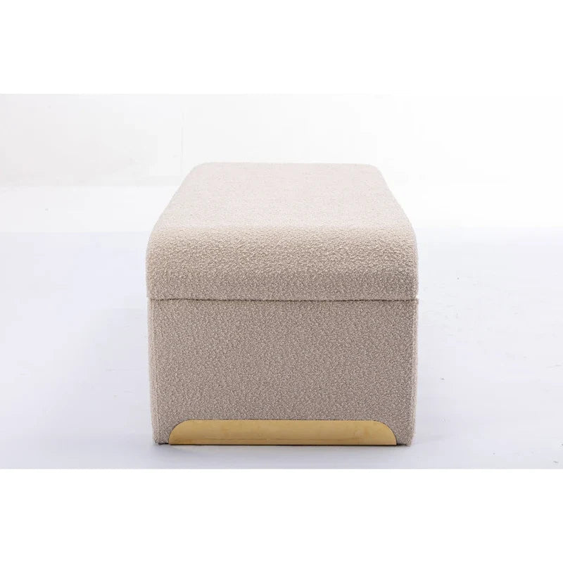 Fußhocker aus Stoff, Schlafzimmerbank, Schuhbank