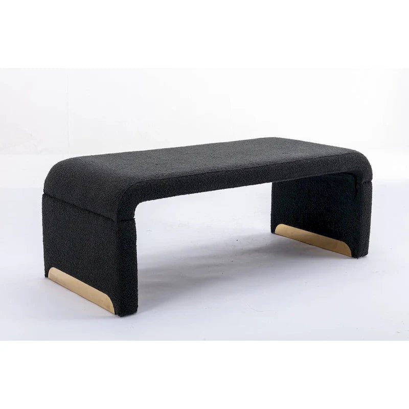 Fußhocker aus Stoff, Schlafzimmerbank, Schuhbank