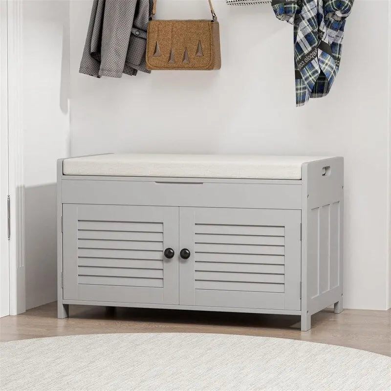 Banc de rangement à chaussures - 15.94D x 28.35W x 17.87H