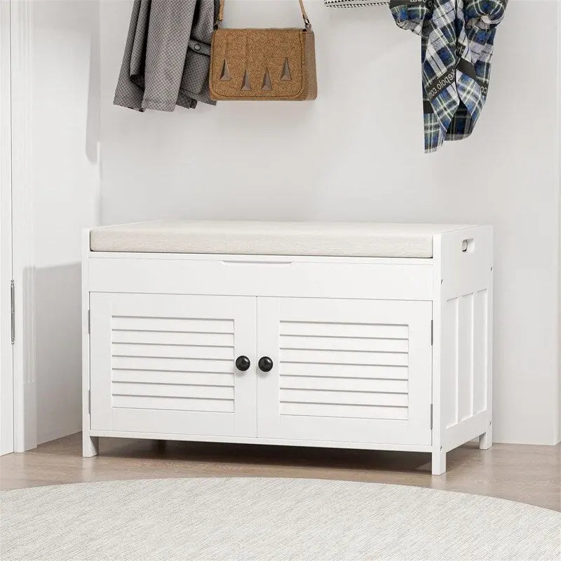Banc de rangement à chaussures - 15.94D x 28.35W x 17.87H