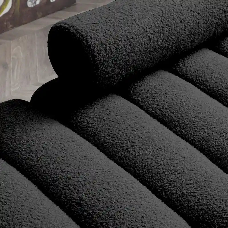Banc moderne de 53.2 de large en tissu, canapé 2 places au bout du lit, pouf de couloir