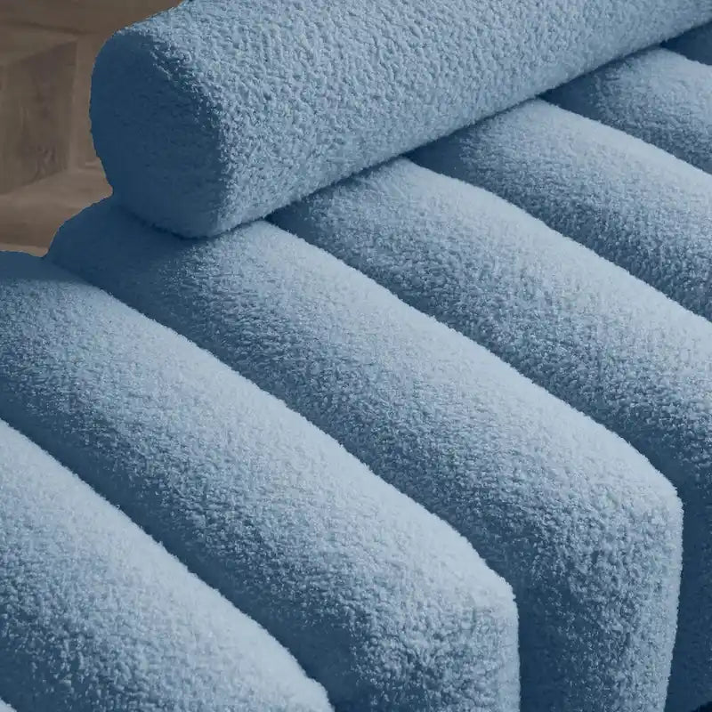 Banc moderne de 53.2 de large en tissu, canapé 2 places au bout du lit, pouf de couloir