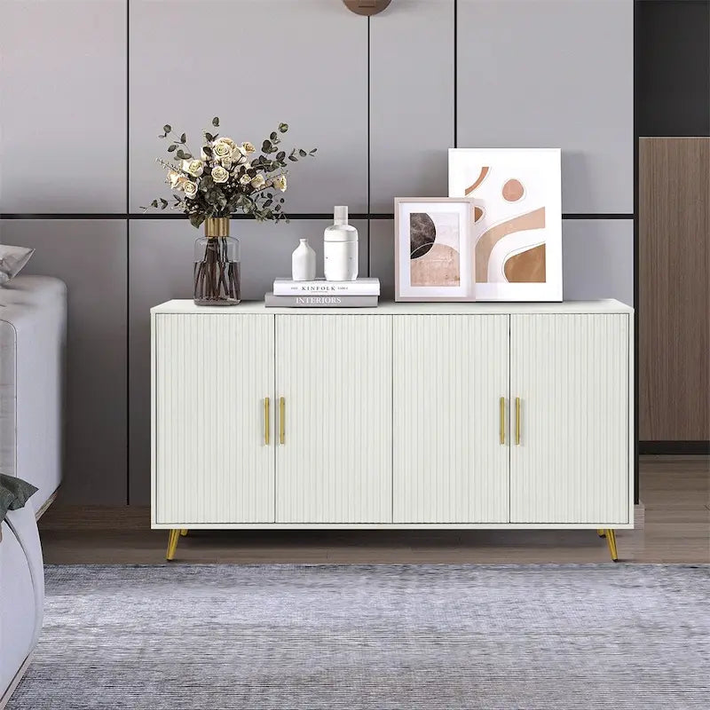 Sideboard mit Stauraum und verstellbaren Einlegeböden für Wohnzimmer und Schlafzimmer