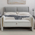 Banc de rangement en velours pour la chambre