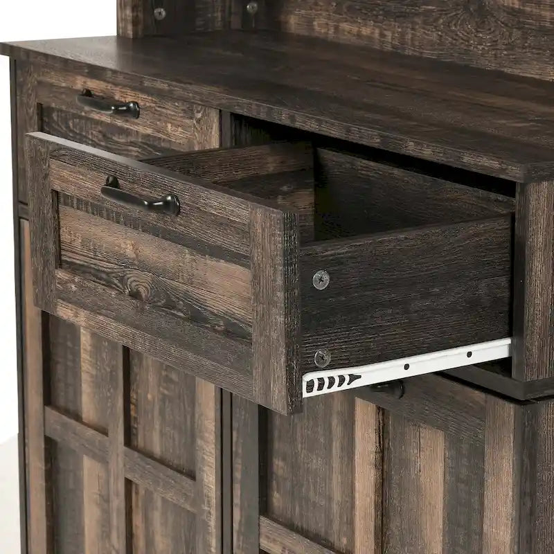 Meuble garde-manger de cuisine de style champêtre