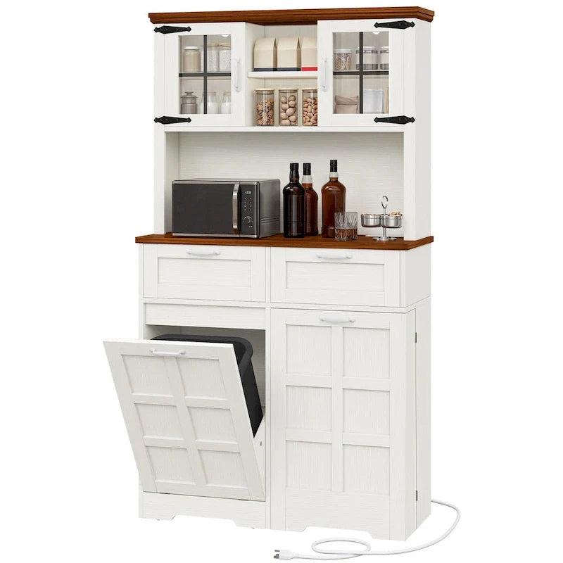 Meuble garde-manger de cuisine de style champêtre